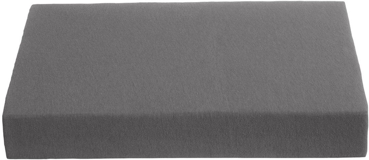 Ambiante - jersey - split-topper - hoeslaken - 160x200 cm - antraciet