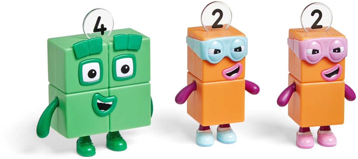 Læringsressourcer primær videnskab - pædagogiske blokke - numercubes - grøn og orange - 3+