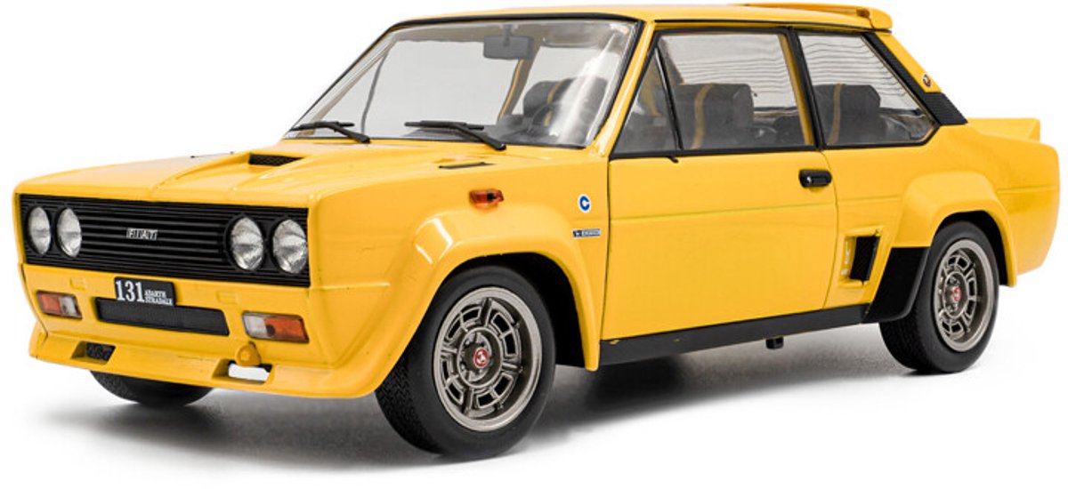 Solido fiat 131 abarth '80, gul skala 1:18