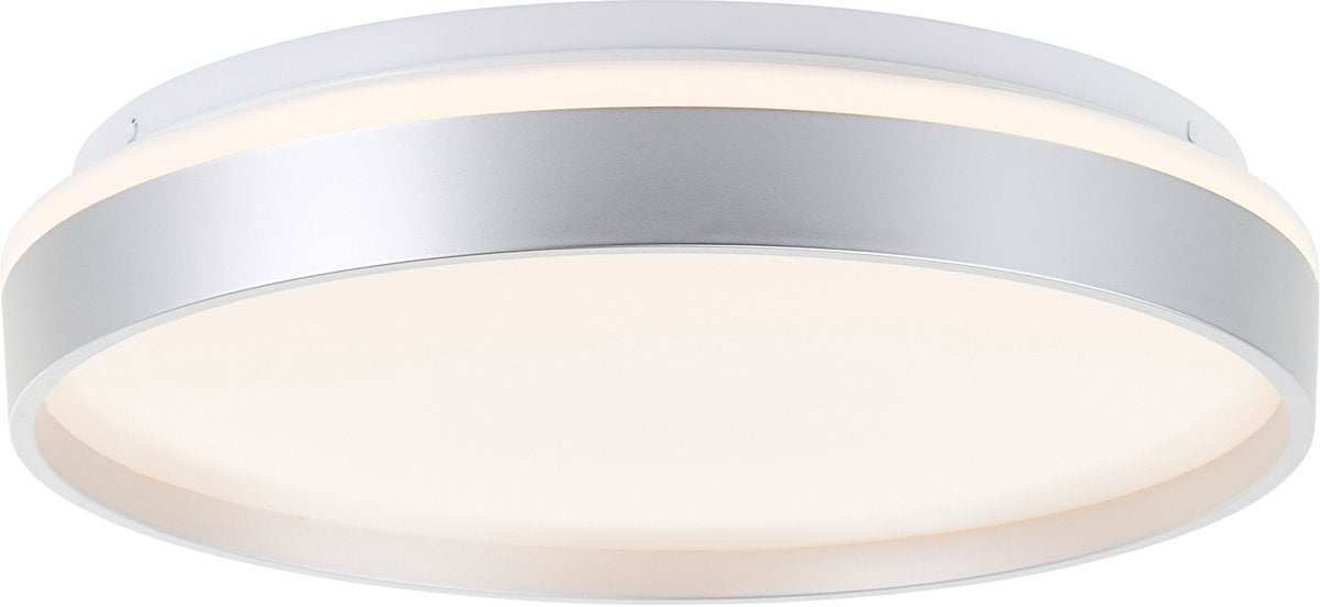 Brilliant Britt - loftlampe - ø 33 cm - LED 22w - CCT - dæmpbar - fjernbetjening - sølv hvid