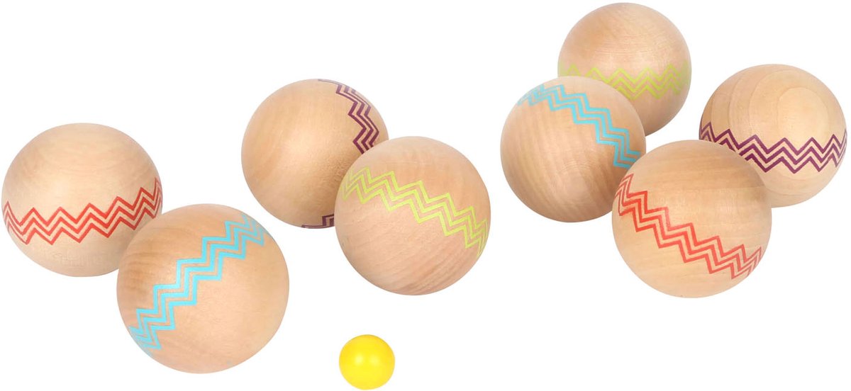 Lille fod - træ Jeu de Boules, 9dlg.
