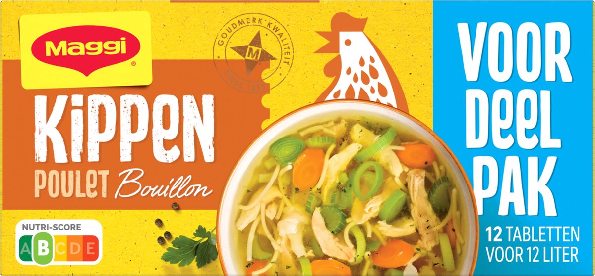 Maggi bouillon kylling værdipakke - 20 æsker x 12 tern - værdipakke