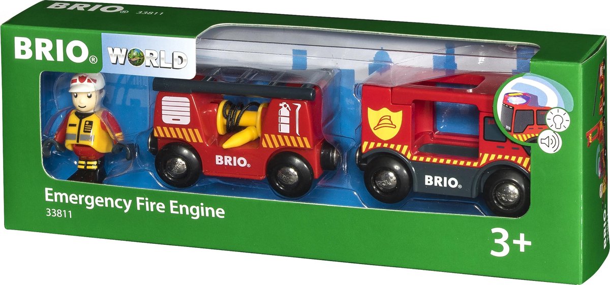Brio brandvæsen lokomotiv - 33811 - togbanedel