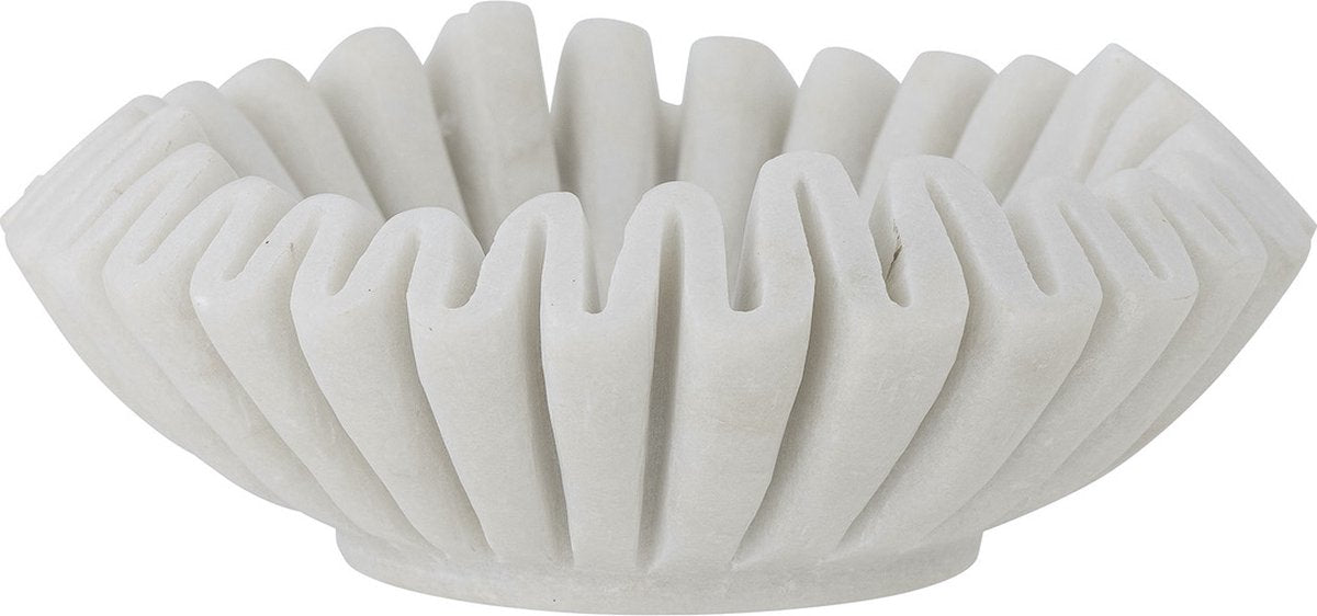 Bloomingville skål harmonia marmor hvid ø17,5 x 6 cm