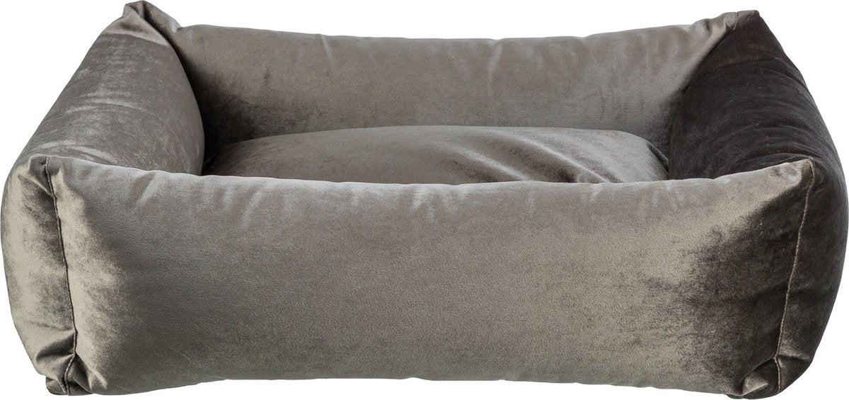 Trixie - hundeseng malia - be eco - kantet - mørkegrå - genbrug - 80x65 cm