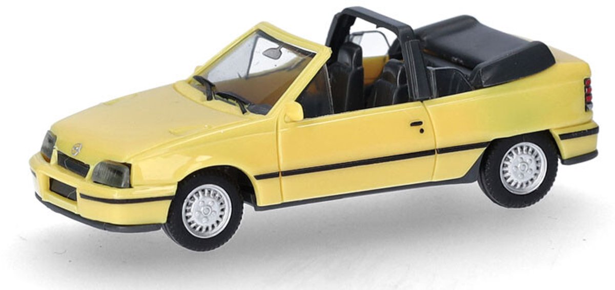 Herpa opel kadett e gsi cabriolet, gul