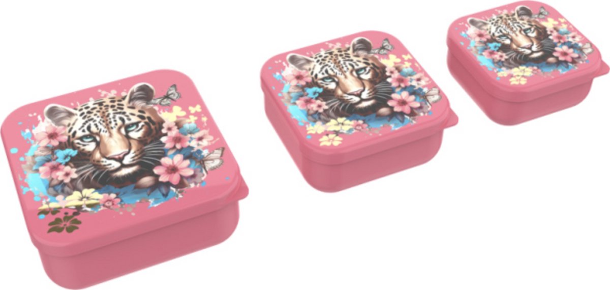 Frokostvenner 3 i 1 leopardblomster sommerfugle