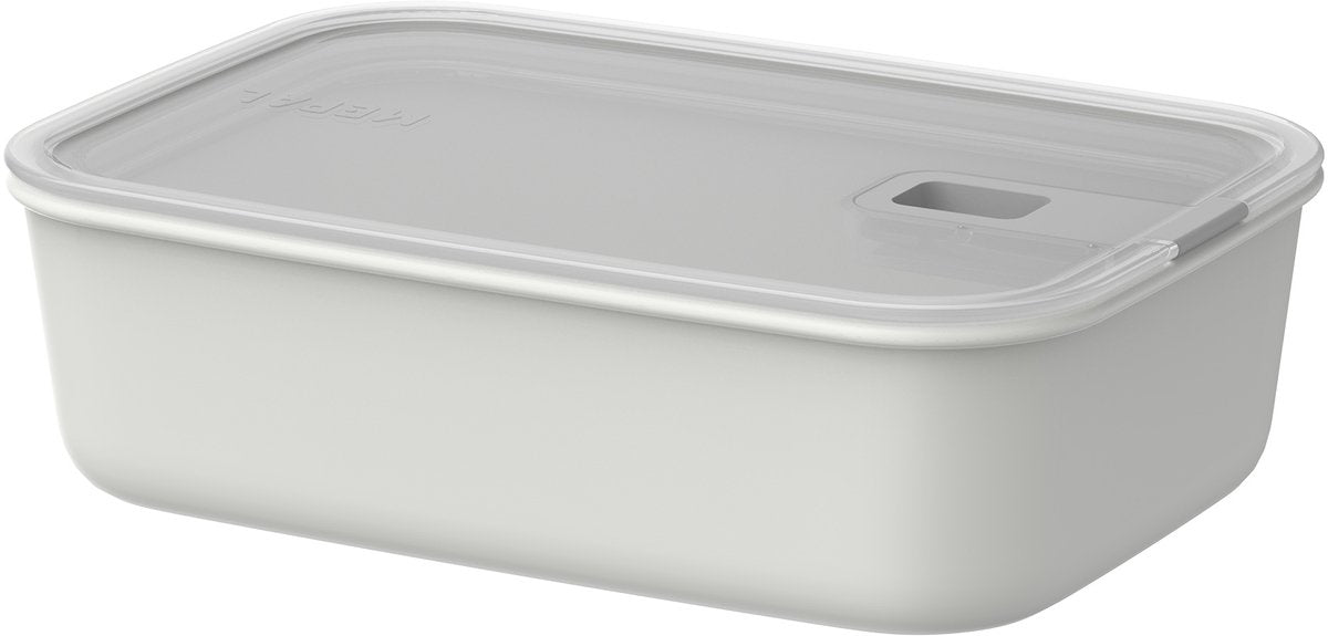 Mepal vershouddoos easyclip - 1.5 l - vershoudbakjes met schuifsluiting - geschikt voor magnetron. stoomoven. koelkast en vriezer - nordic white