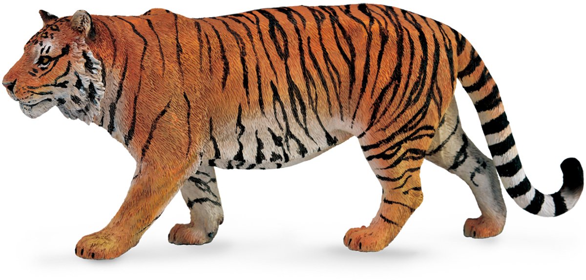 Collecta figur - sibirisk tiger - (xl) - vilde dyr - håndmalet - miniature