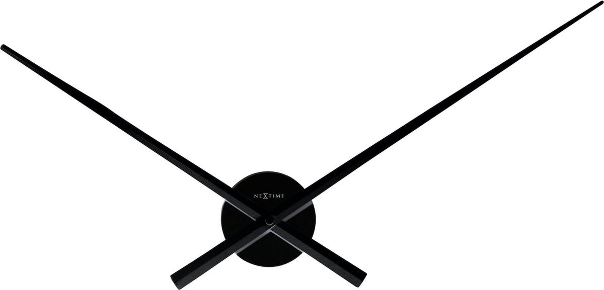 Næste visere – vægur – 70 cm – metal – sort