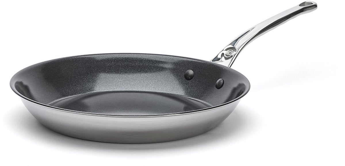 Debuyer de buyer stegepande - affinitet - rustfrit stål - keramisk belægning - 28cm - pfas-fri