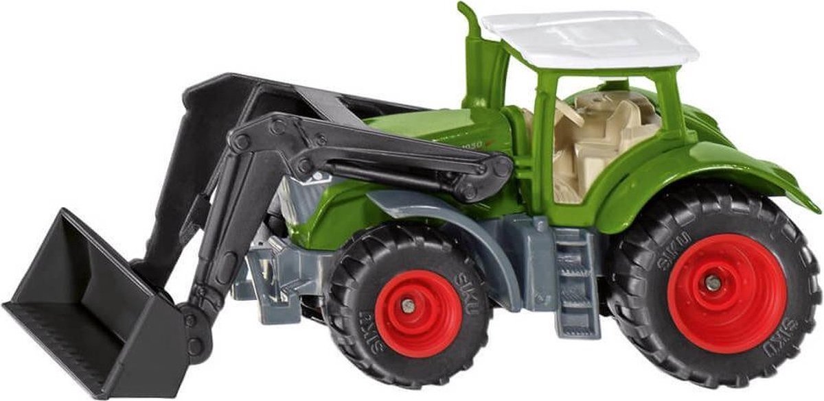 Siku fendt 1050 traktor vario med frontlæsser 9,2 cm grøn (1393)