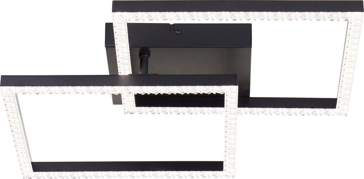 Brilliant ranni - loftlampe - krystal LED 18w - 4000k - sort