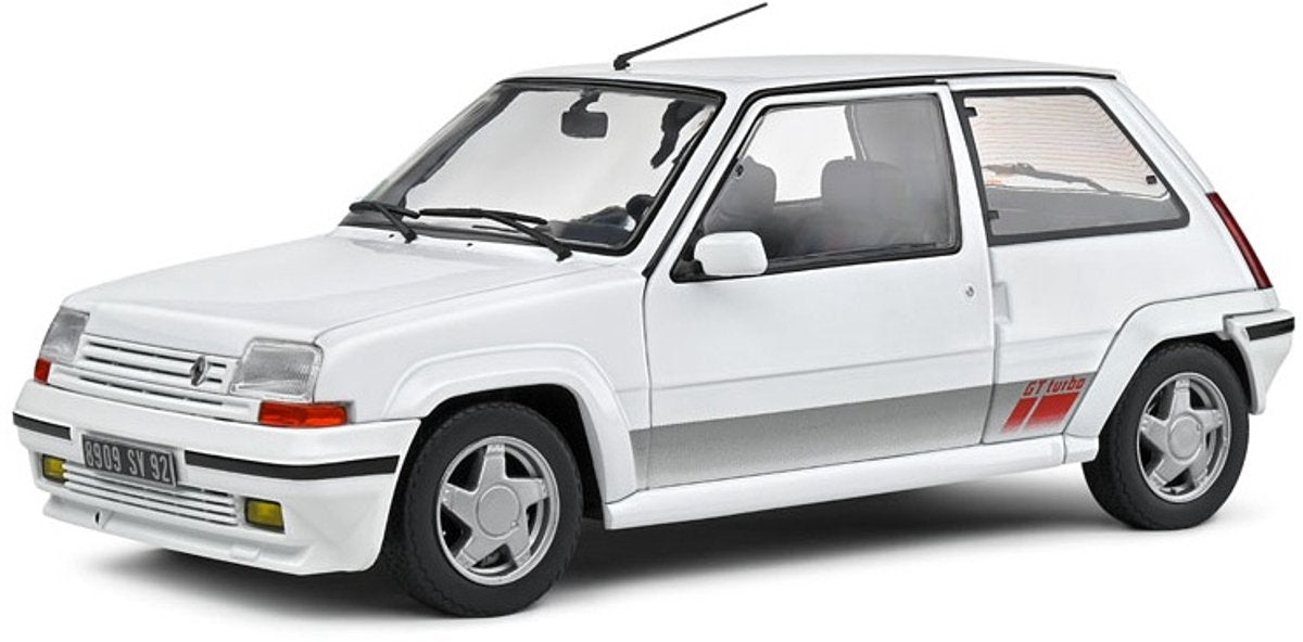 Solido Renault 5 GT Turbo 'MK2' modelbil 1:18 1989 S1810002 skalamodel hvid