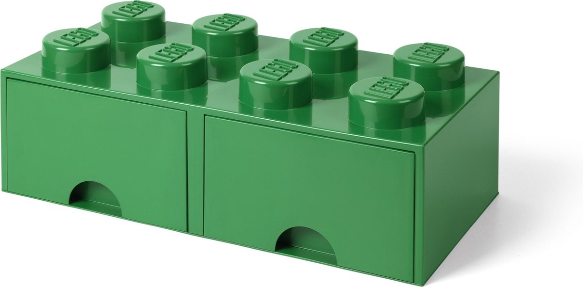 Lego opbevaringsboks klods 8 med skuffer