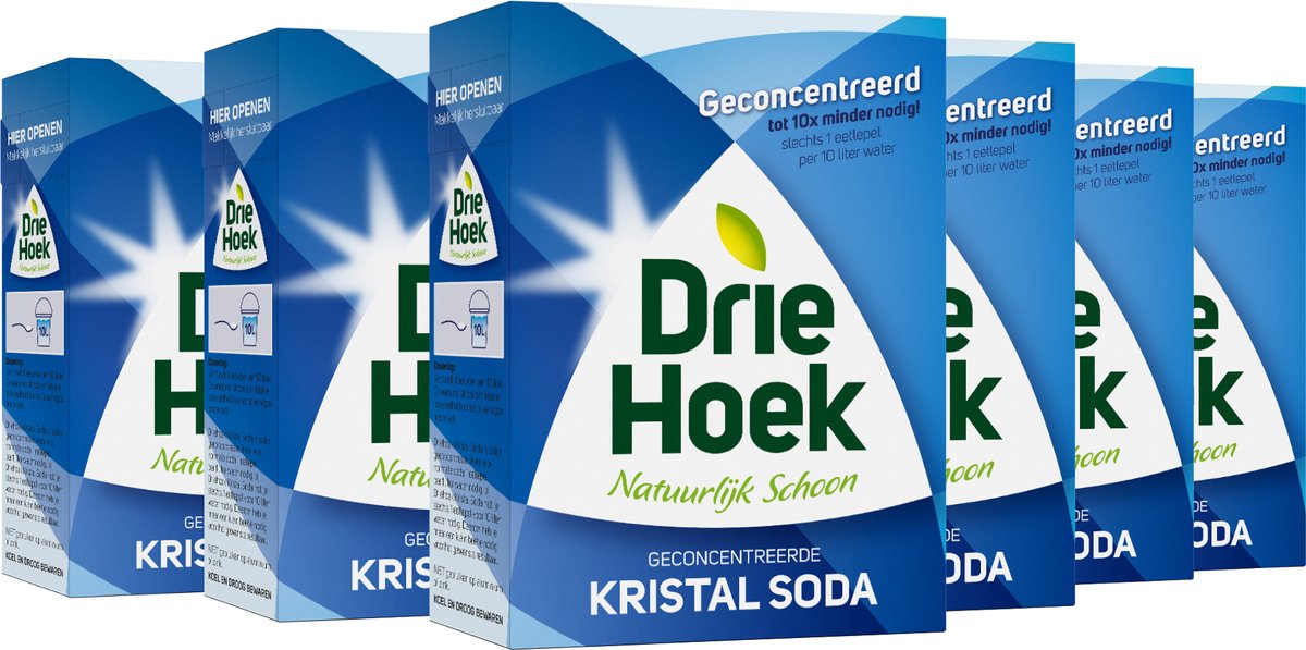 Driehoek kristal soda - geconcentreerde soda – 6 x 600g