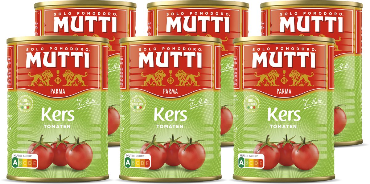 Mutti cherrytomater 6 x 400 gram