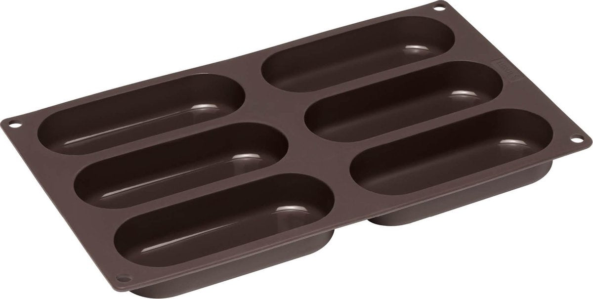 Lurch - flexiform - baking mold for 6 hot dog buns - silicone - 30x17.5cm