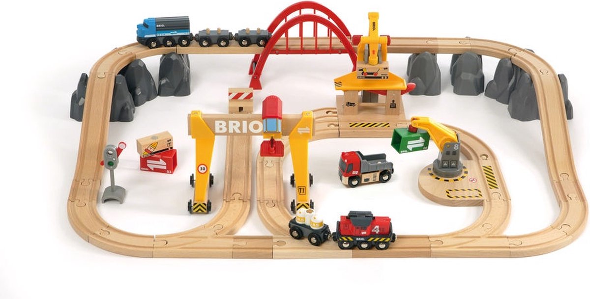 Brio togsæt godstransport - luksus godssæt - 54 dele - stimulerer kreativiteten