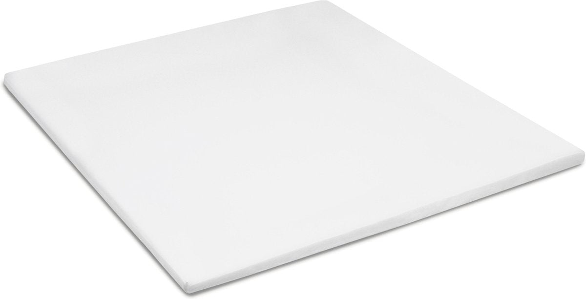 Cinderella premium molton topper hoeslaken - matrasbeschermer voor topper - 180x210 cm - tot 15 cm matrashoogte - wit