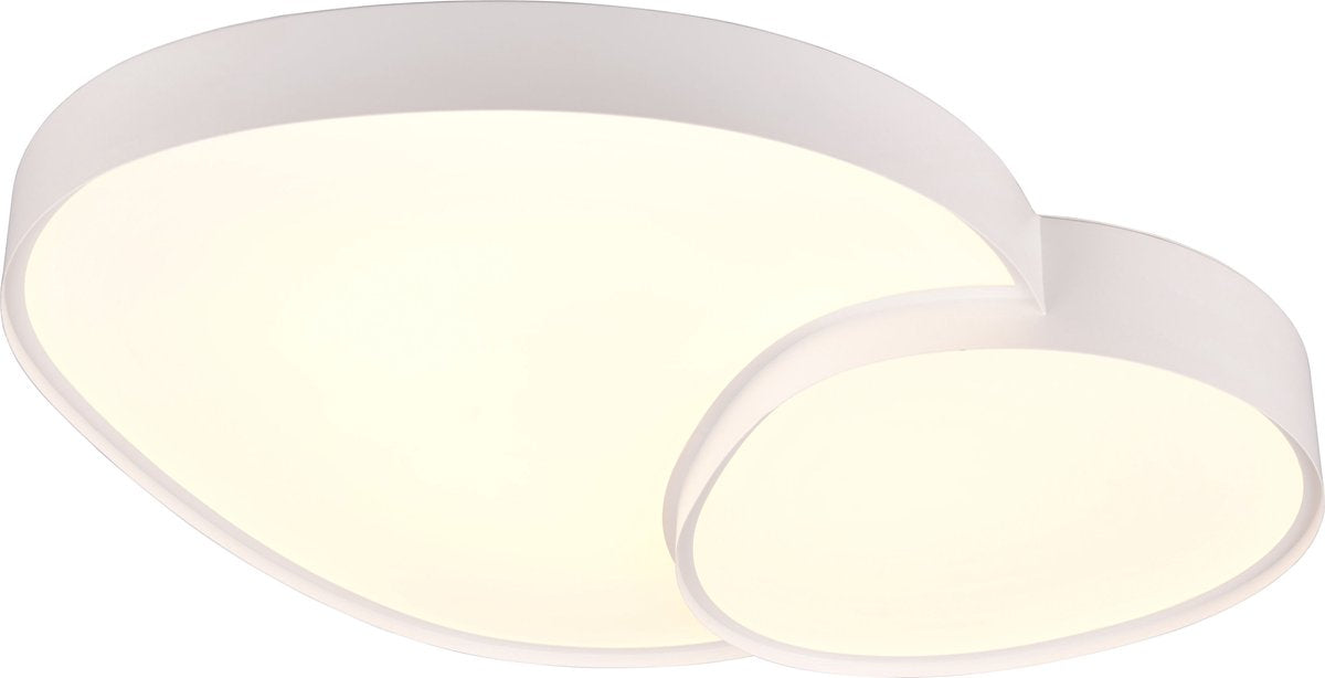 Trio rise - loftslampe - hvid mat - inkl. 1x SMD 45w - integreret lysdæmper - hukommelsesfunktion - lysfarve justerbar