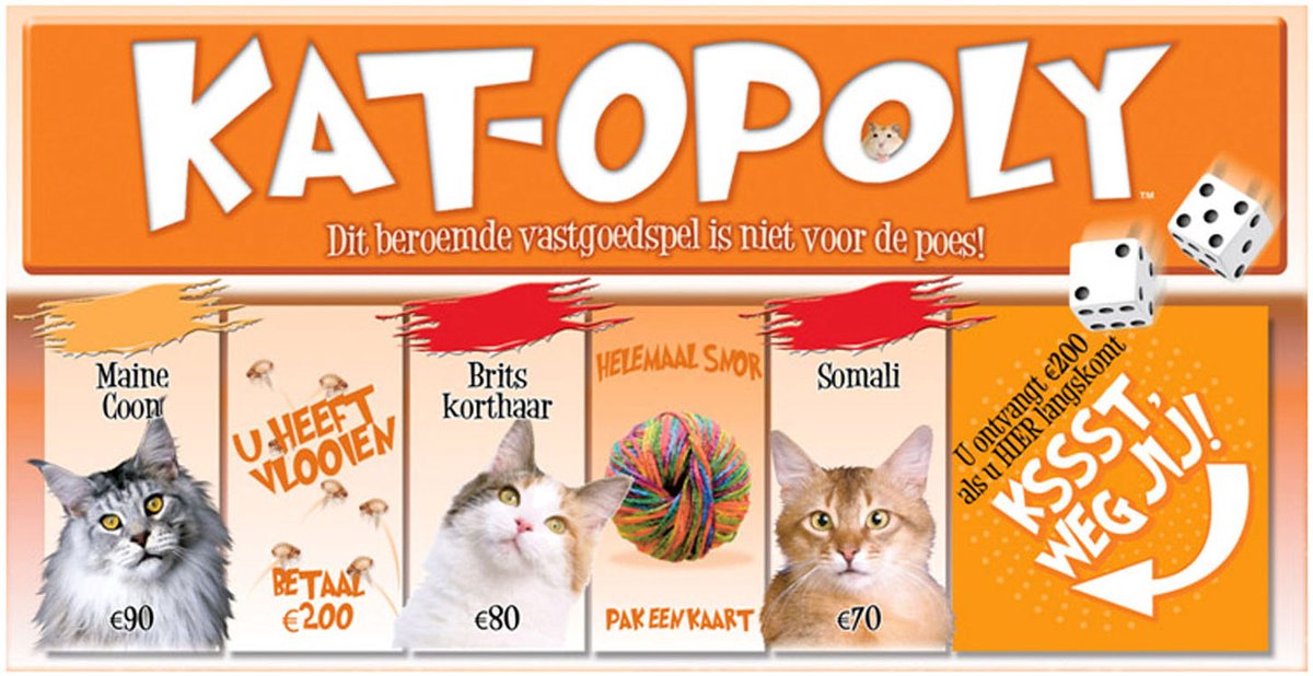 Opoly kat - brætspil