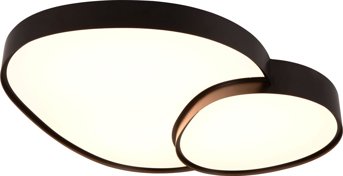 Trio rise - loftslampe - sort mat - inkl. 1x SMD 45w - integreret lysdæmper - hukommelsesfunktion - lysfarve justerbar