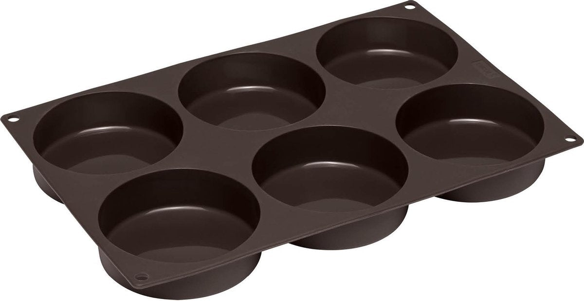 Lurch – flexiform – bageform til 6 hamburgerboller – silikone ø 10cm