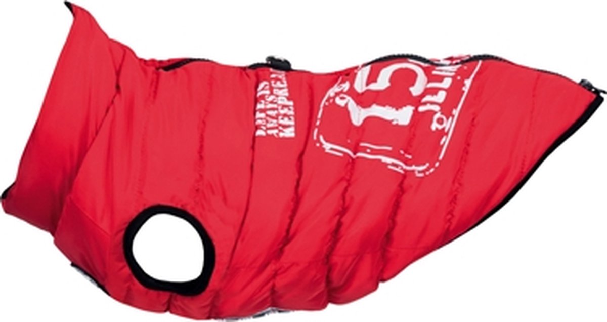 Trixie hondenjas saint-malo met tuig rood maat - 45cm