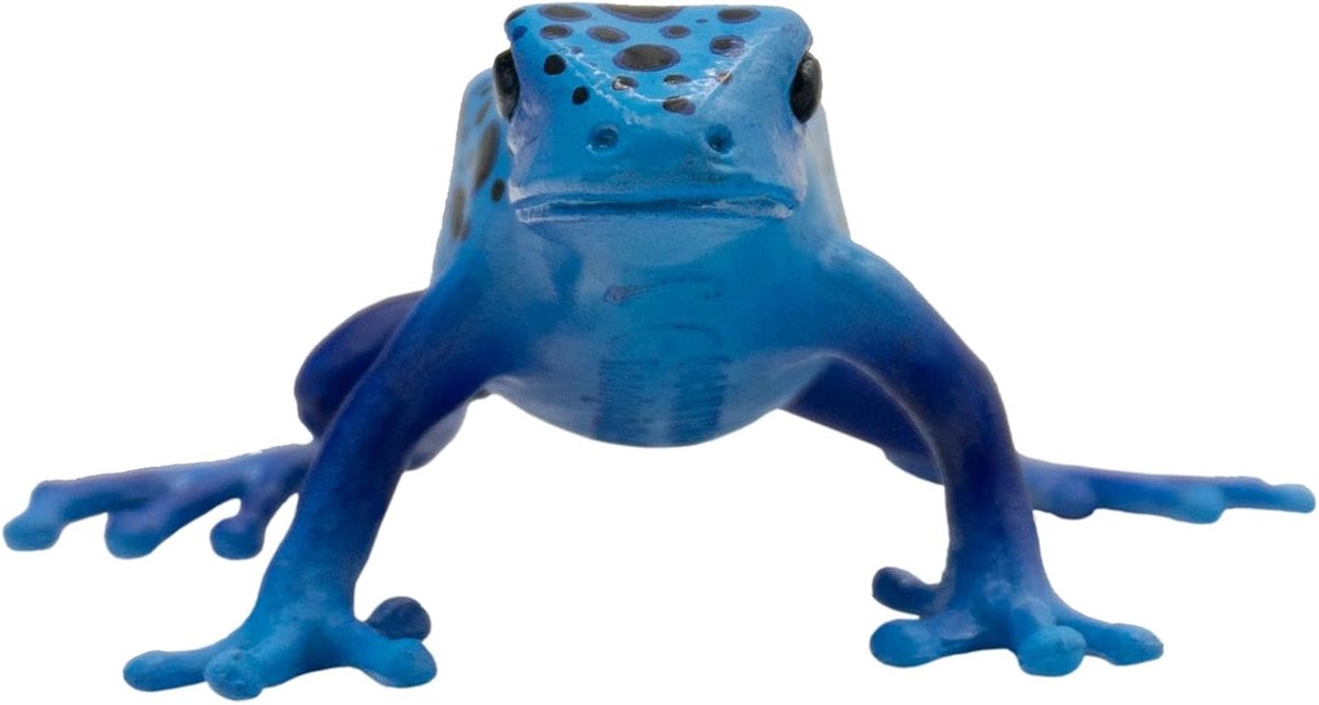 Bullyland 68523 – legetøjsfigur pilgiftfrø azureus – ca. 3 cm – naturtro og rigt detaljerede – ideel som pædagogisk legefigur, dekoration eller lille gave til børn fra 3 år.