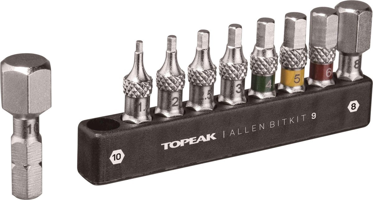 Topeak Allen Lange bit satte alle bitkit 9