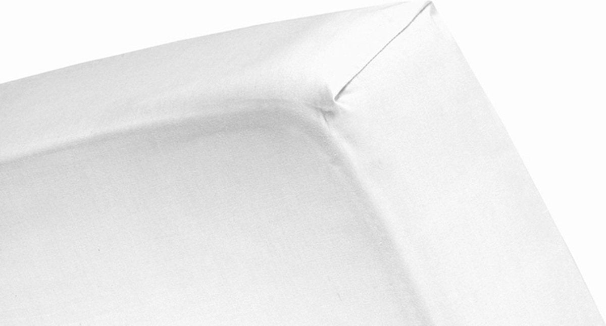 Cinderella hoeslaken - jersey - 180x200 cm - tot 25 cm - wit