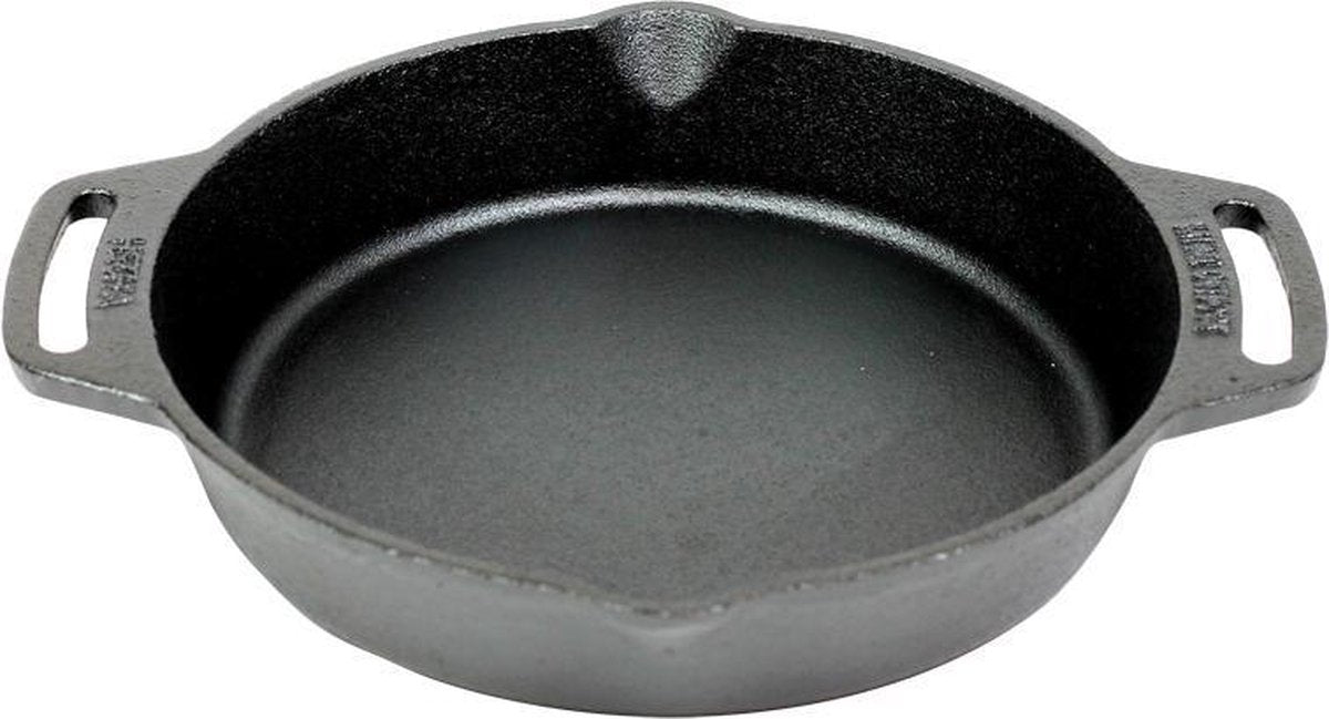 Valhal outdoor skillet koekenpan, 2 handvatten - gietijzer, diameter 25cm - vh25h