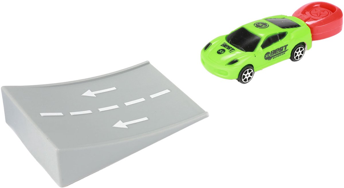 Turbo racers shoot rally car with ramp
