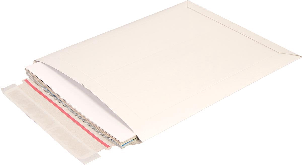 Cleverpack envelop b4 - 250x353mm karton wit - 5 stuks