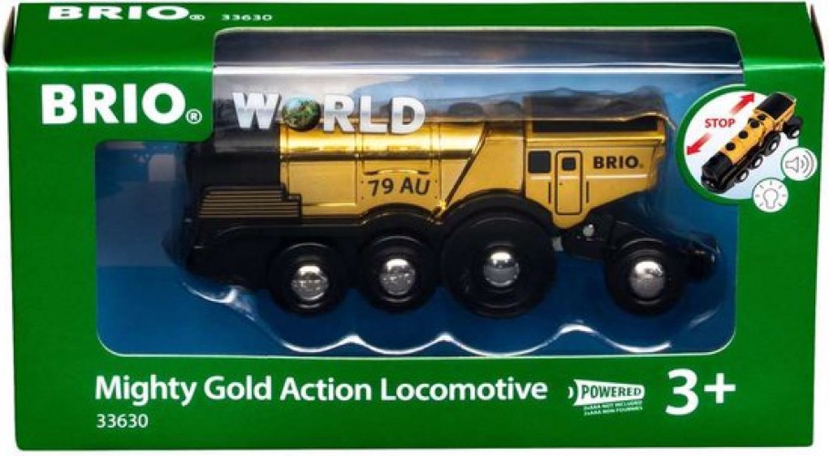Brio mægtige guld action lokomotiv - 33630