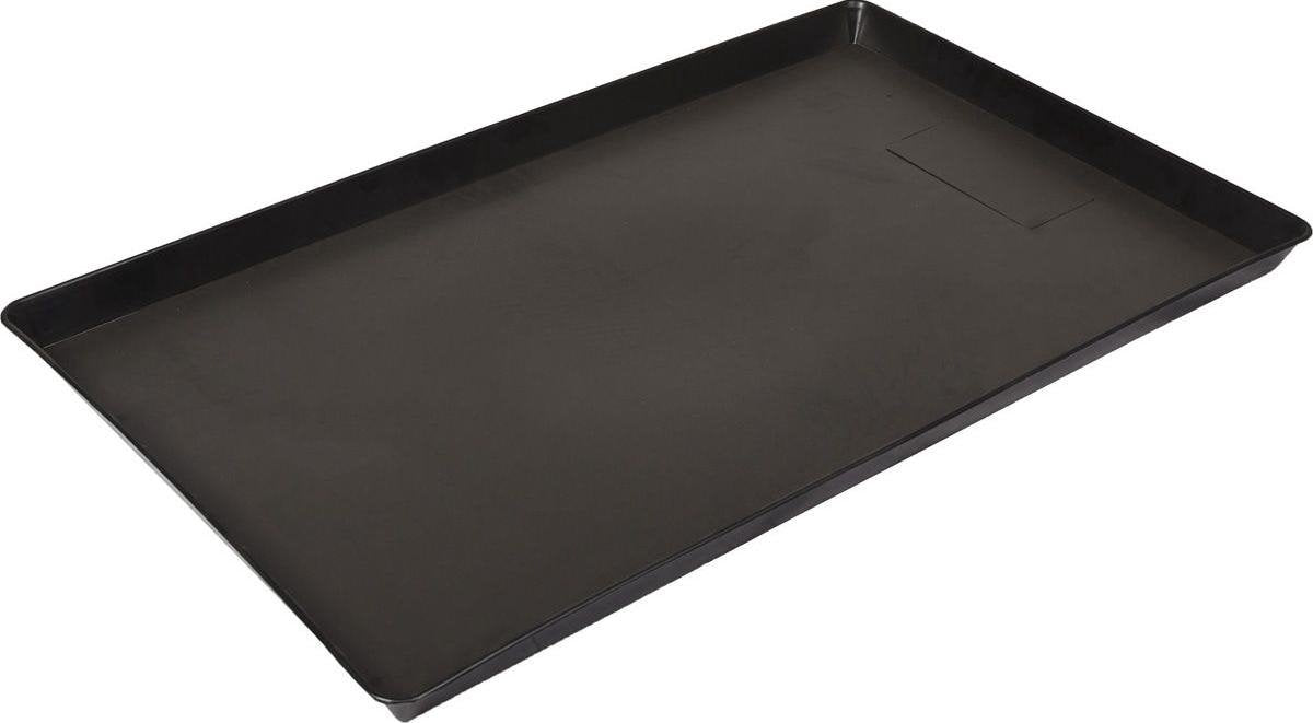 Flamingo erstatningsskuffe til hundekasse – skuffe ebo, keo, mezo, nyo – s 42,5 x 58 x 2,5 cm – plastkasseskuffe sort