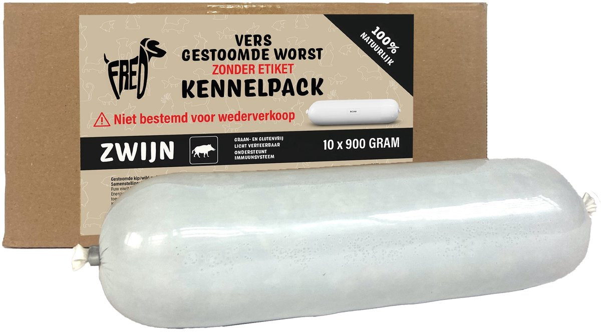Freds dampet frisk kød pølse kennel pack ornekorn og glutenfri