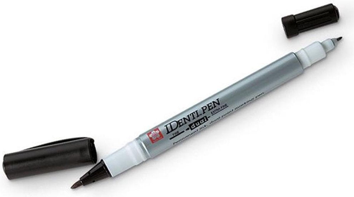 Sakura identi-pen dobbelt spids sort
