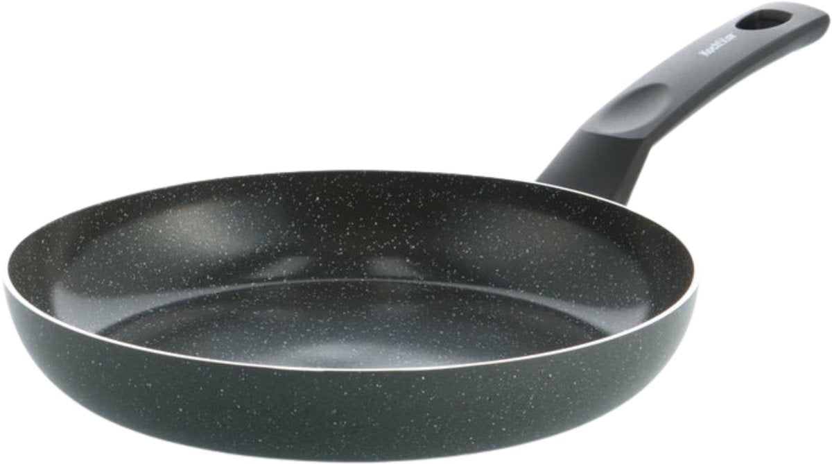 Kochstar stein stegepande 24cm - pfas-fri non-stick belægning - induktionsstegepande - keramisk stegepande - ovnsikker op til 130°c - kolde håndtag - granitsort