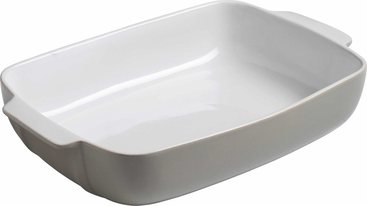Pyrex signatur bradefad rektangel - keramik - 25x19 cm - grå