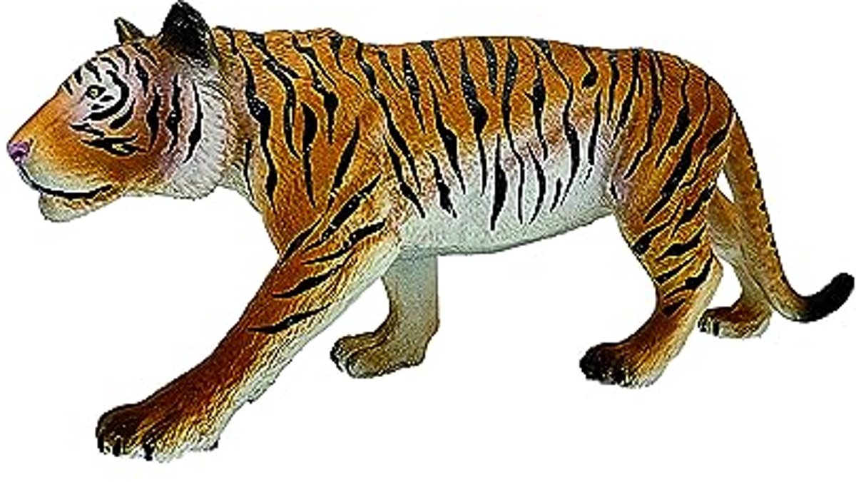 Bullyland 63719 – tigerlegefigur og samlerfigur – ca. 10 cm – naturtro og detaljeret design – ideel som pædagogisk legefigur, kagepynt eller lille gave til børn fra 3 år.