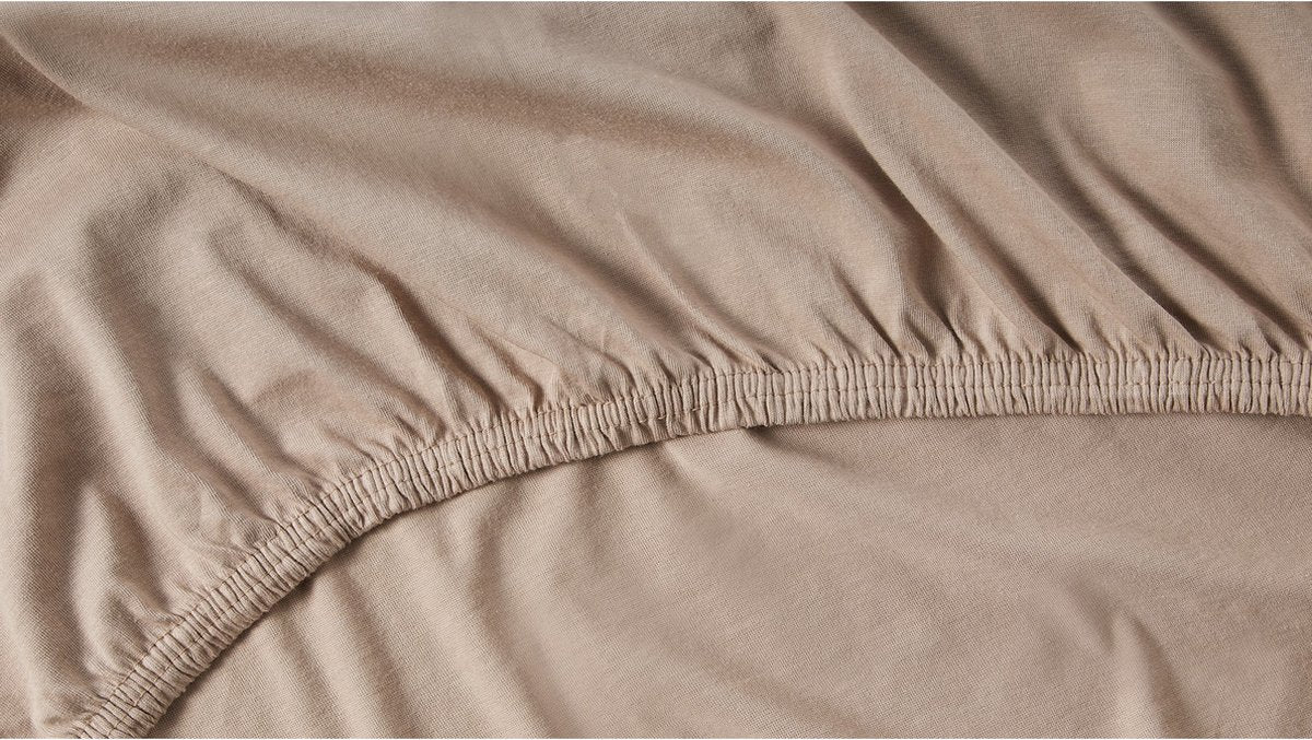 Cinderella topper jersey 140 x 200 210 (30) taupe (tot 15cm)