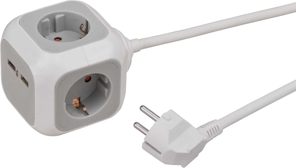 Brennenstuhl mehrfachverteiler alea stikdåseblok med USB oplader