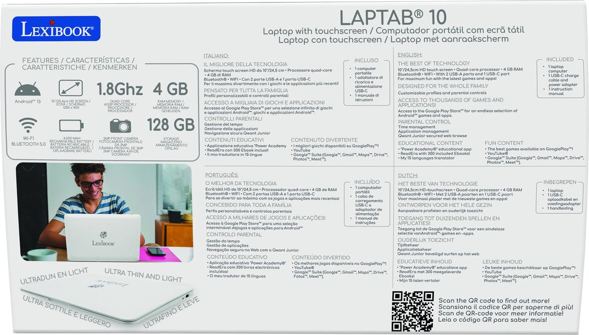 Lexibook laptabâ®: min første rigtige computer med en berøringsskærm