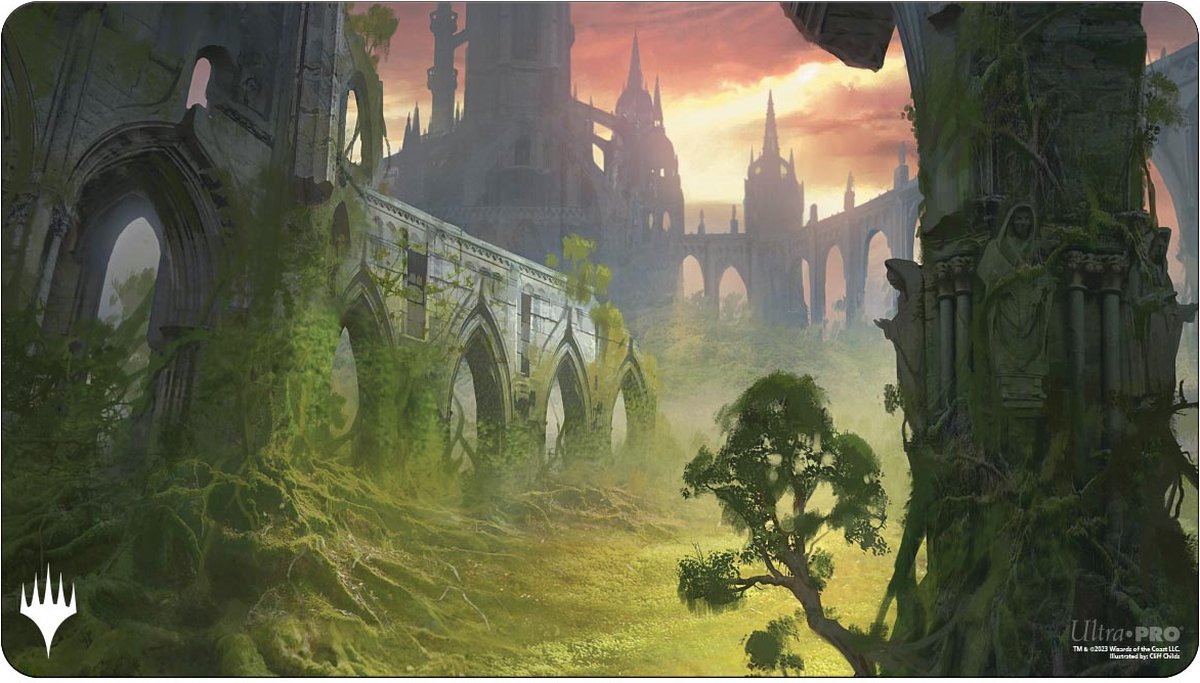 Ultrapro ultra pro - magic - the gathering - ravnica remastered - legemåtte gruul klaner trampede terræn (60 x 34 cm)
