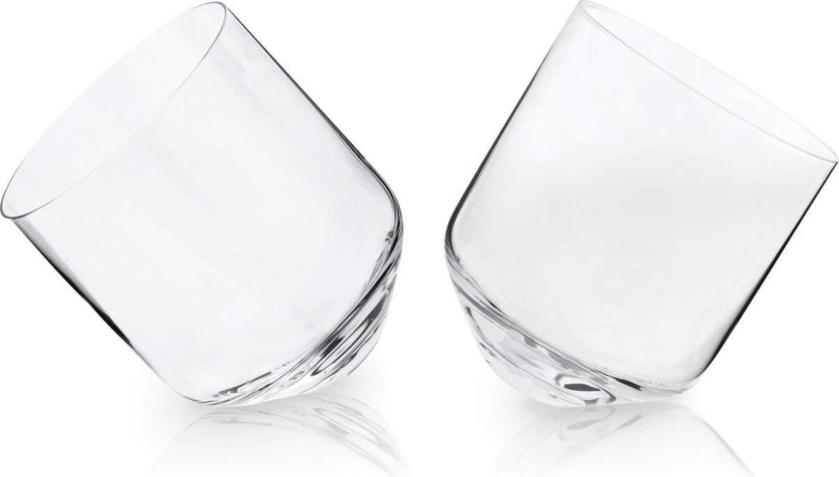 Viski rullende whiskyglas - krystal - 354ml - 2 stk