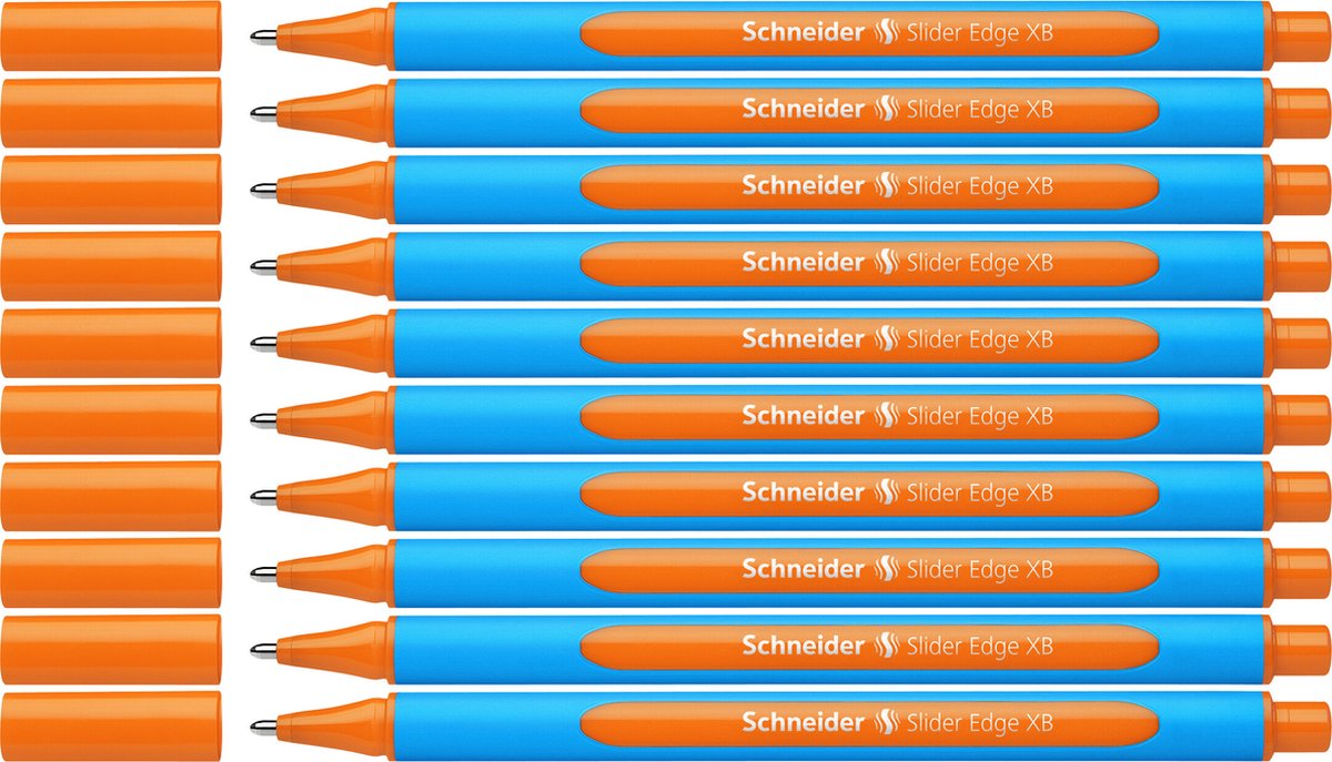 Schneider skriveredskaber schneider kuglepen - skyderkant - xb - orange - 10 stk - s-152206-10