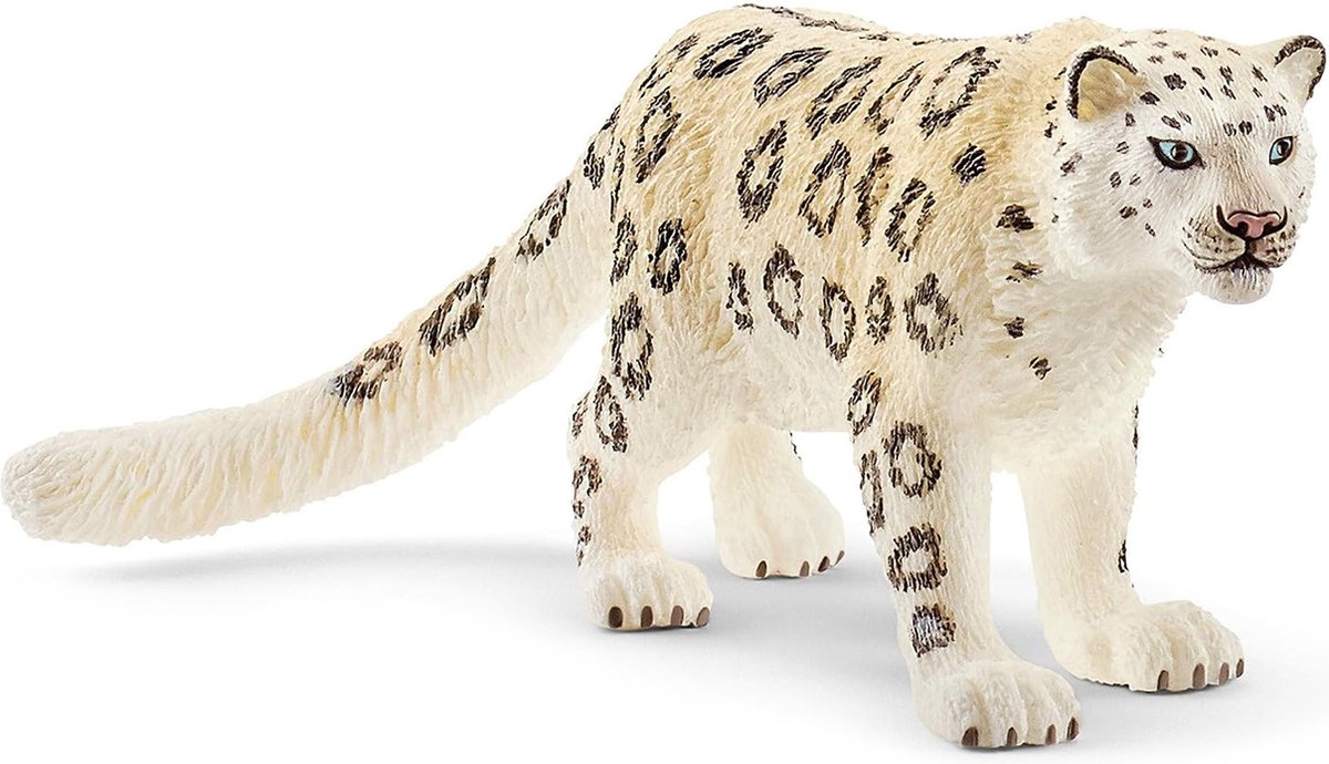 Schleich vilde liv - sneleopard - legefigur - børnelegetøj til drenge og piger - 3 til 8 år - 14838