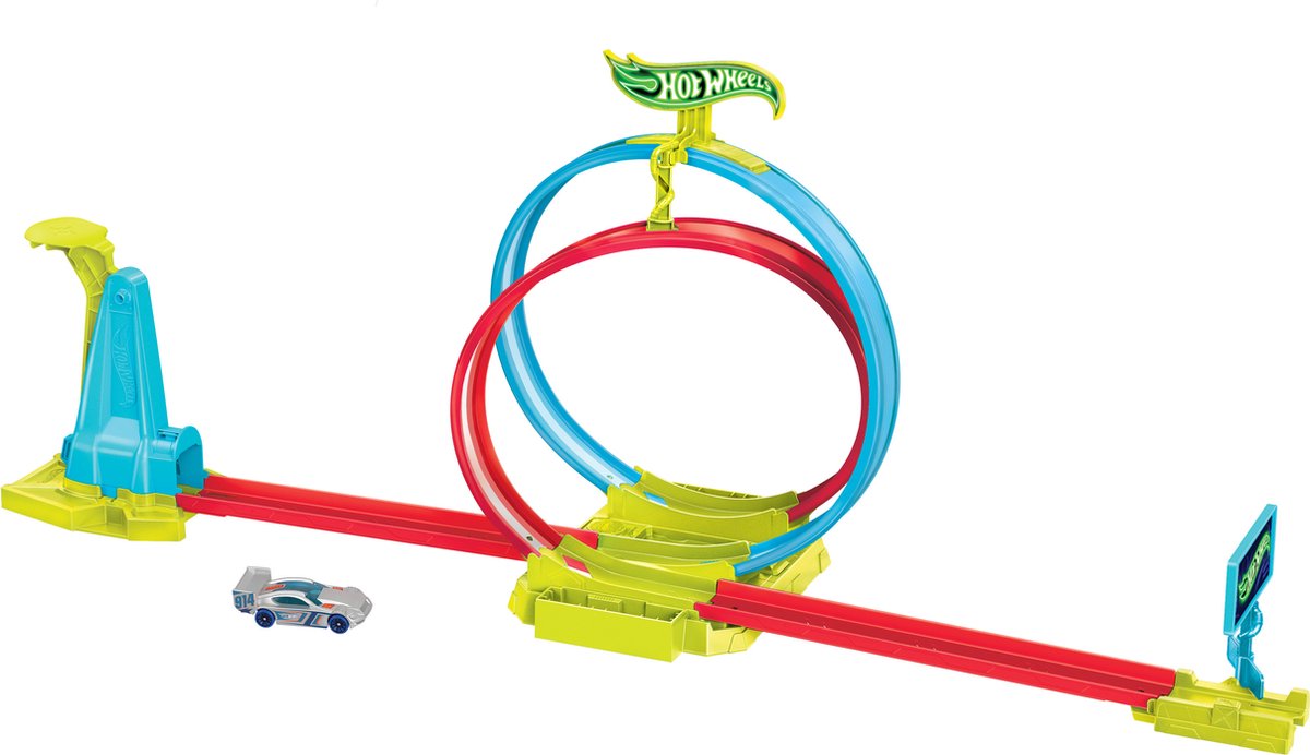 Hot wheels - neon speed devils - banesæt - laser stunt crash track